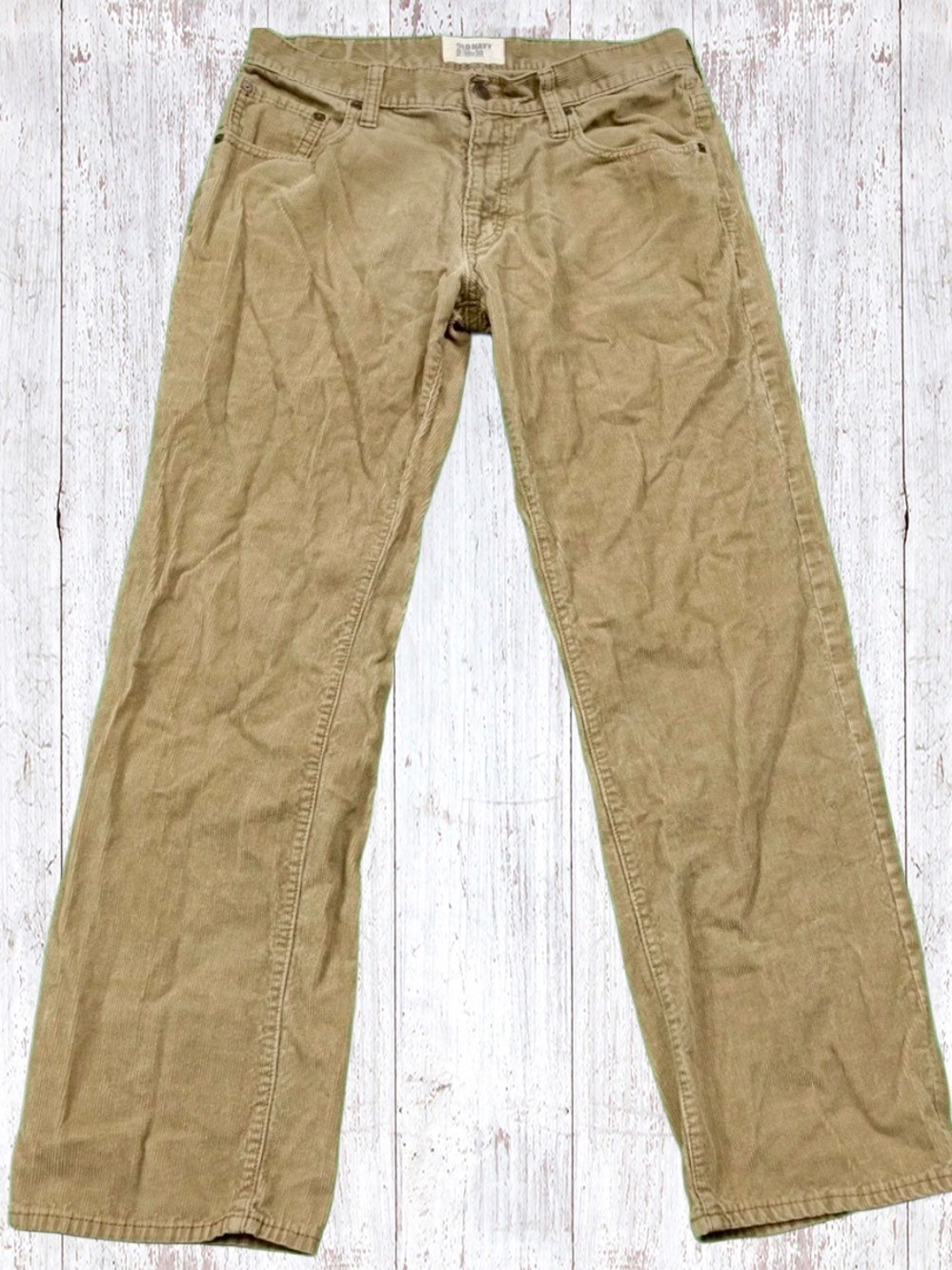 EUC Old Navy Men’s Corduroy Pants Size 36x30 Neutral Tan
